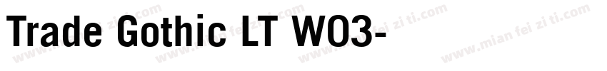 Trade Gothic LT W03字体转换